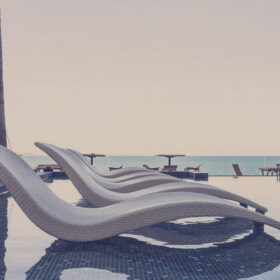 H&N Outdoor Wicker Lounger HN02