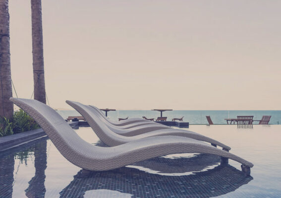 H&N Outdoor Wicker Lounger HN02